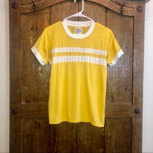 Camp collection Yellow and White Striped Tee
